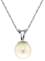 STERLING SILVER NECKLACE WITH NATURAL PEARL