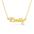 14K. SOLID GOLD NECKLACE PERSONALIZED NAME NEW BOROUGH FONT